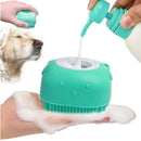 Escova de Banho Pet Silicone Super Macia para Cachorro